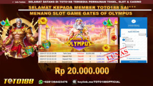Bukti JP Kemenangan SLOT GAME GATES OF OLYMPUS 23 jul 24