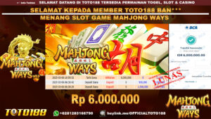 Bukti JP Kemenangan SLOT GAME MAHJONG WAYS 06 MAR 25