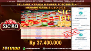 Bukti JP Kemenangan GAME SICBO DICE 23 MAR 25