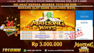 Bukti JP Kemenangan SLOT GAME MAHJONG WAYS 05 APR 25