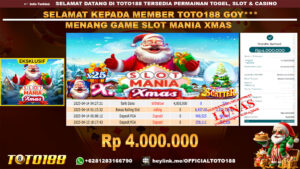 Bukti JP Kemenangan GAME SLOT MANIA XMAS 14 APR 25