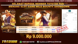 Bukti JP Kemenangan SLOT GAME WILD BOUNTY SHOWDOWN 04 APR 25